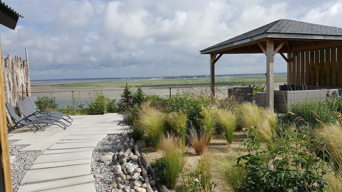 修道院小屋，海湾全景