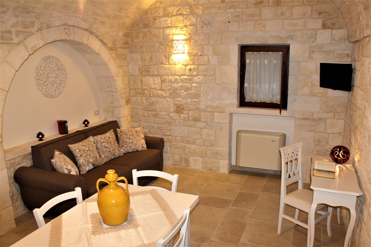 Trulli Arco Antico -豪华橙色Trullo