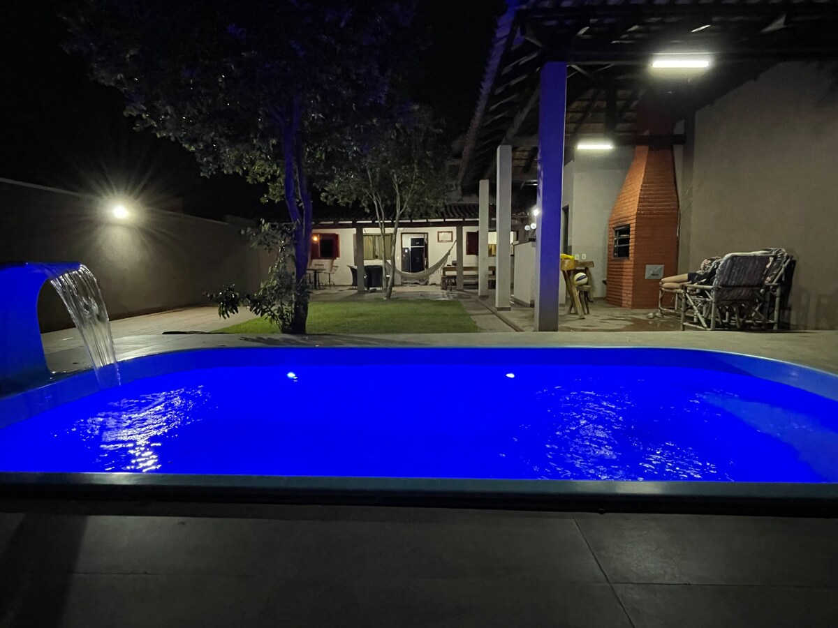 Casa equipada aconchegante com piscina