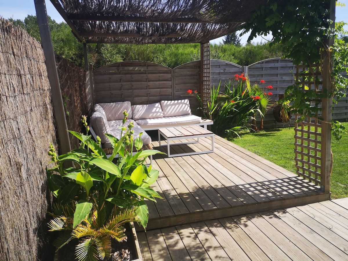 Maison de vacances avec piscine et salle de gym