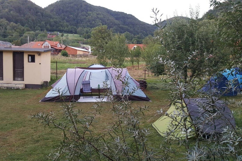 Lovely tents with river and mountain view