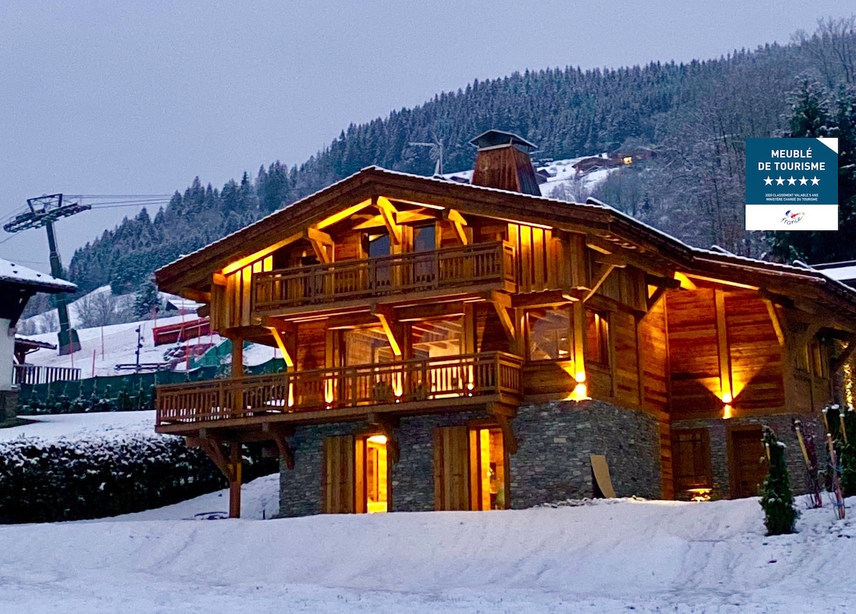 步行即可到达豪华度假木屋Megève、滑雪和村庄 🏔