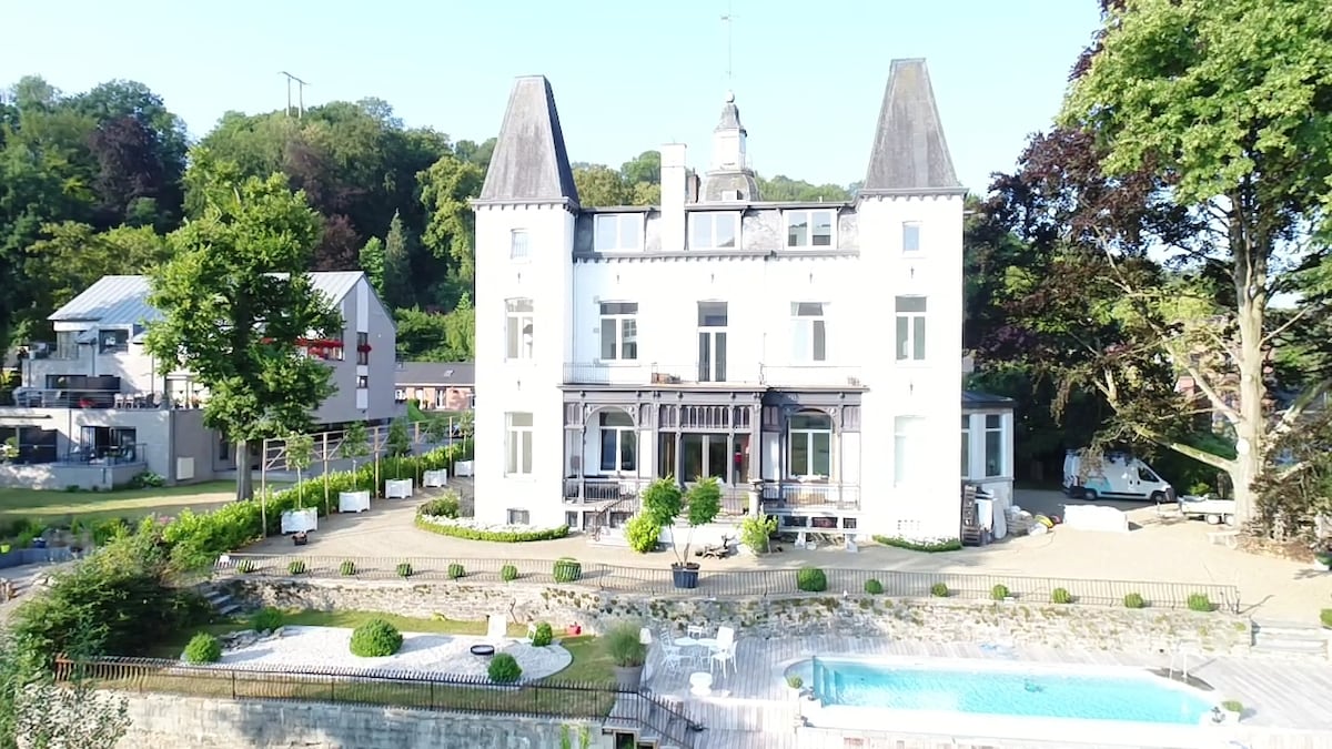 Chateau on the bank of Ourthe