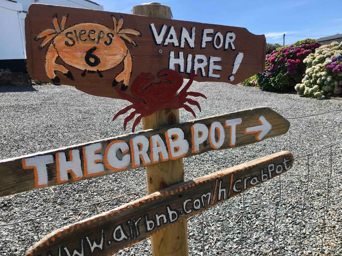 The Crab Pot Caravan -靠近Rhoscolyn海滩和酒吧