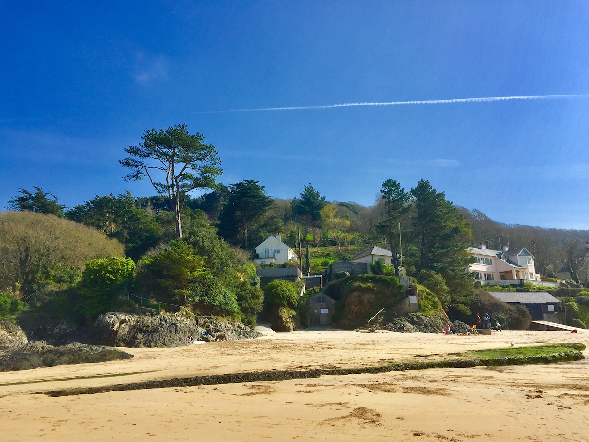 乡村小屋，景色迷人，船屋和停泊点