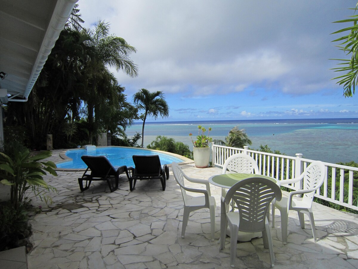 Moorea Villa Piti-Piscine-Vue 180 °南拉贡别墅