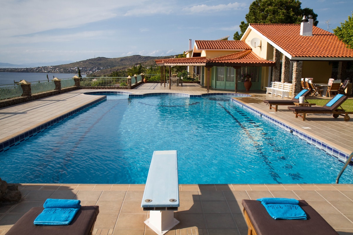 Aelia别墅，拥有迷人的景观和巨大的私人泳池