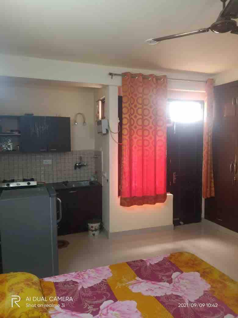 Spacious studio apartment in heart of vrindavan