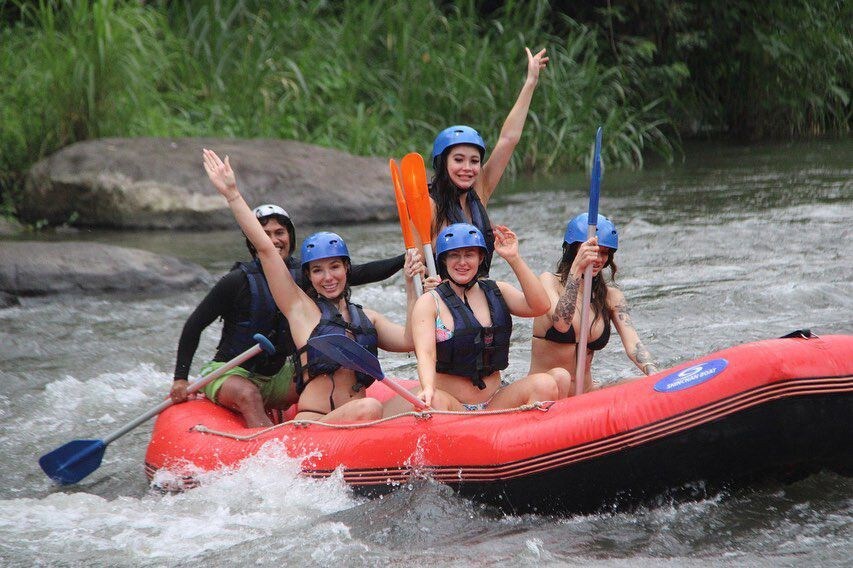 Bali rafting Ayung river side adventure trip bali