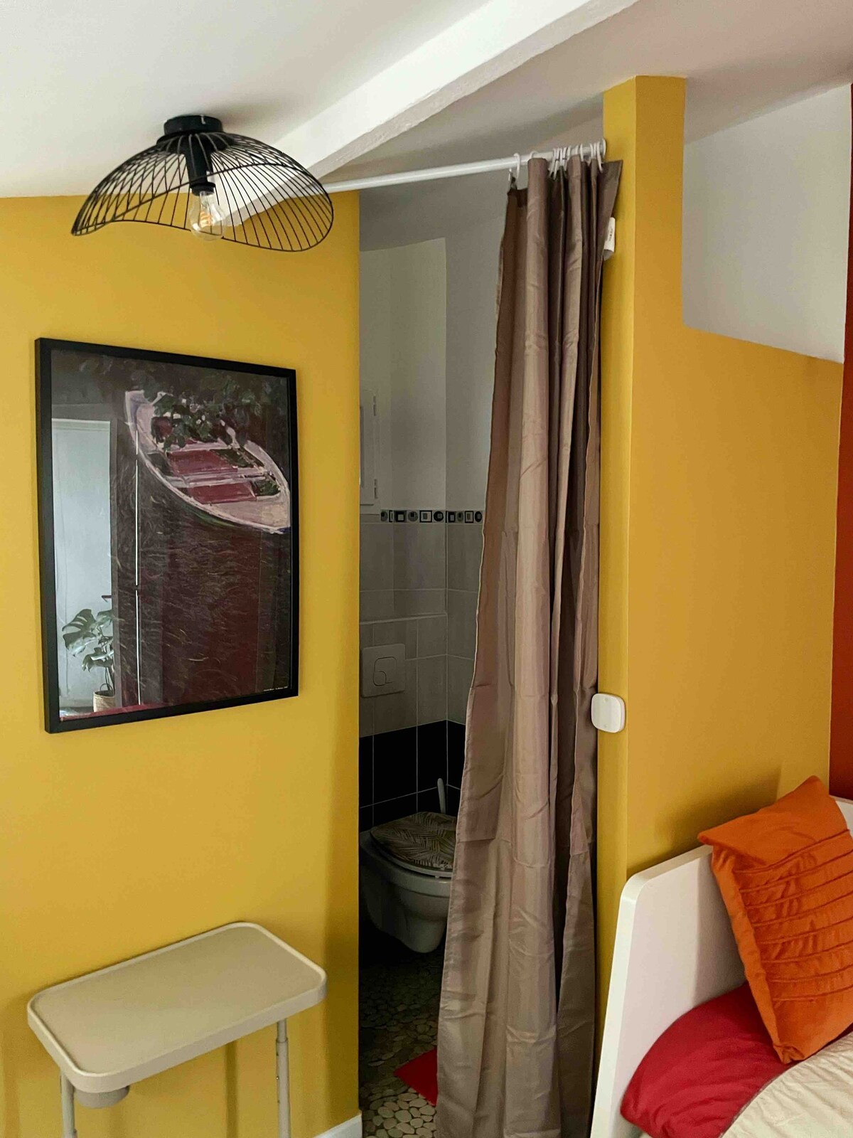 Chambre privée avec parking vue sur le jardin