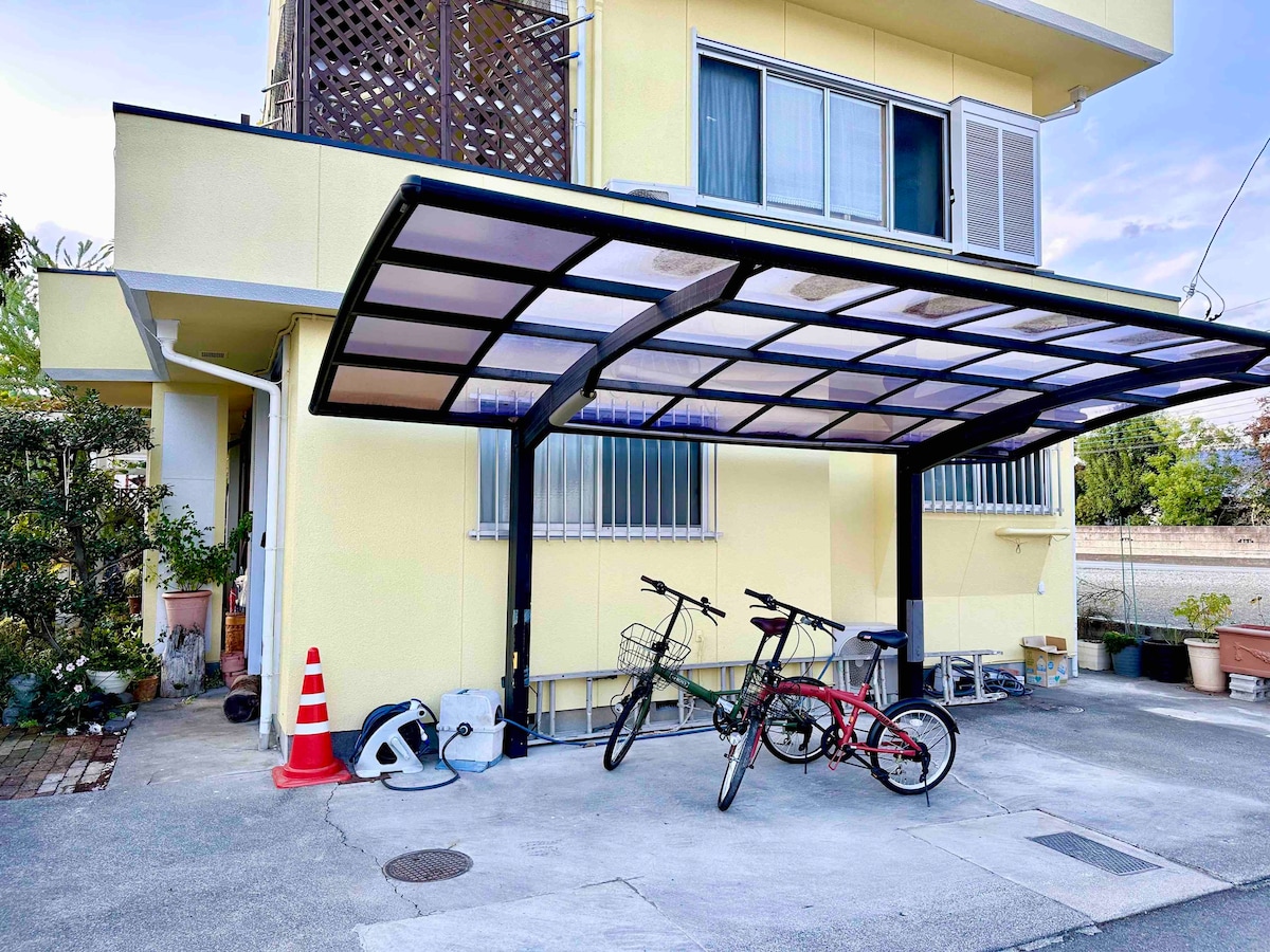 甲府の家 -叶/NEW OPEN/WIFI/甲府駅から車5分 BBQ 無料駐車場一台フリー自転車二台