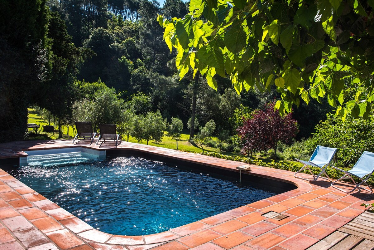 Maison climatisée dans les Cévennes avec piscine