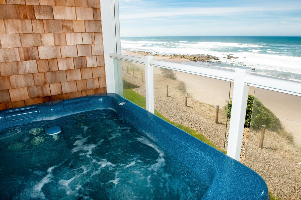 共用梦想-角落海滨公寓，热水浴缸！