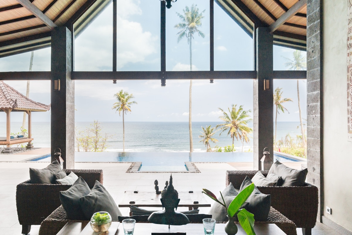 巴里安海滩（ Balian Beach ）的海景