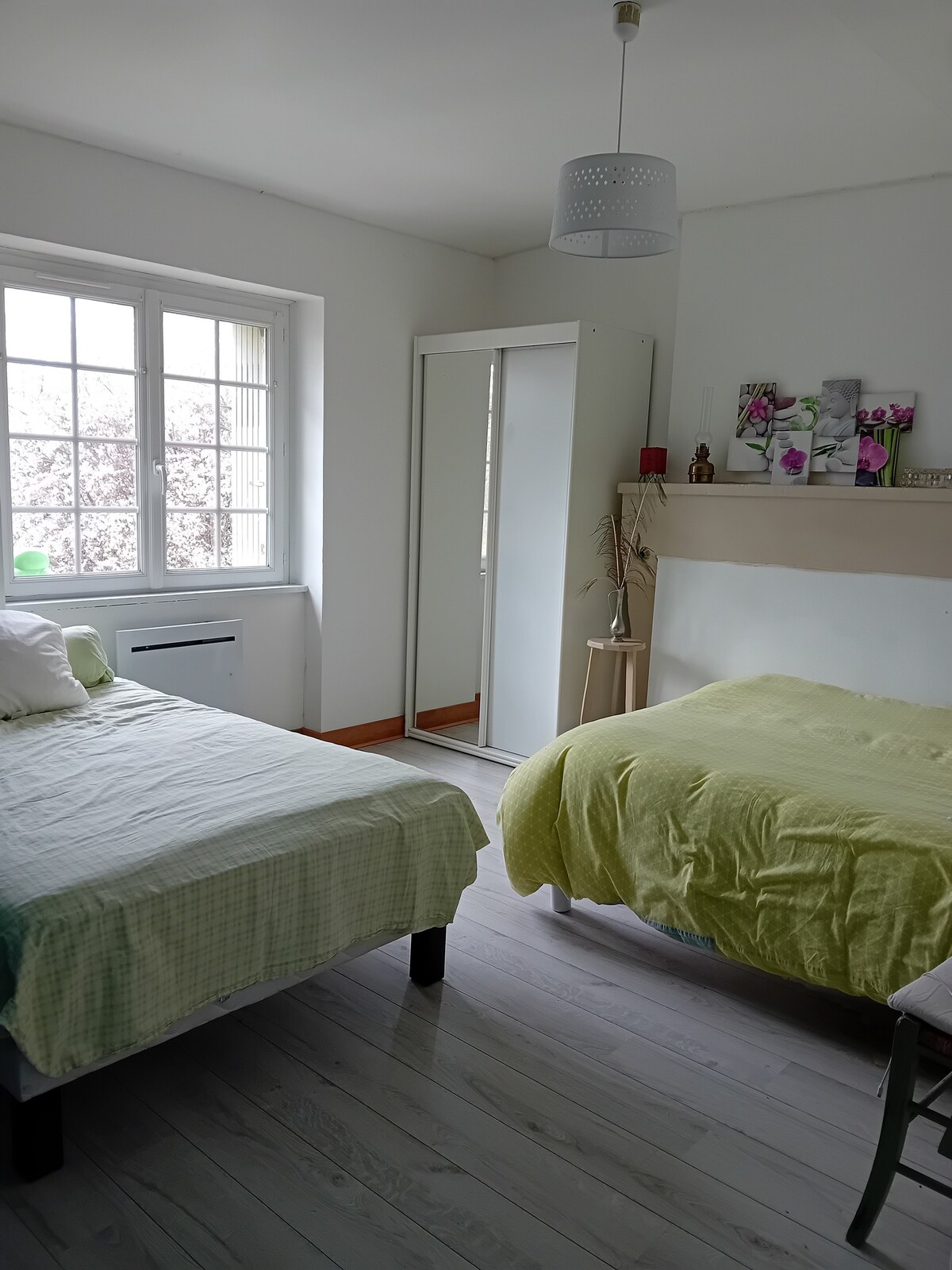 Chambre 2 lits en sud Charente