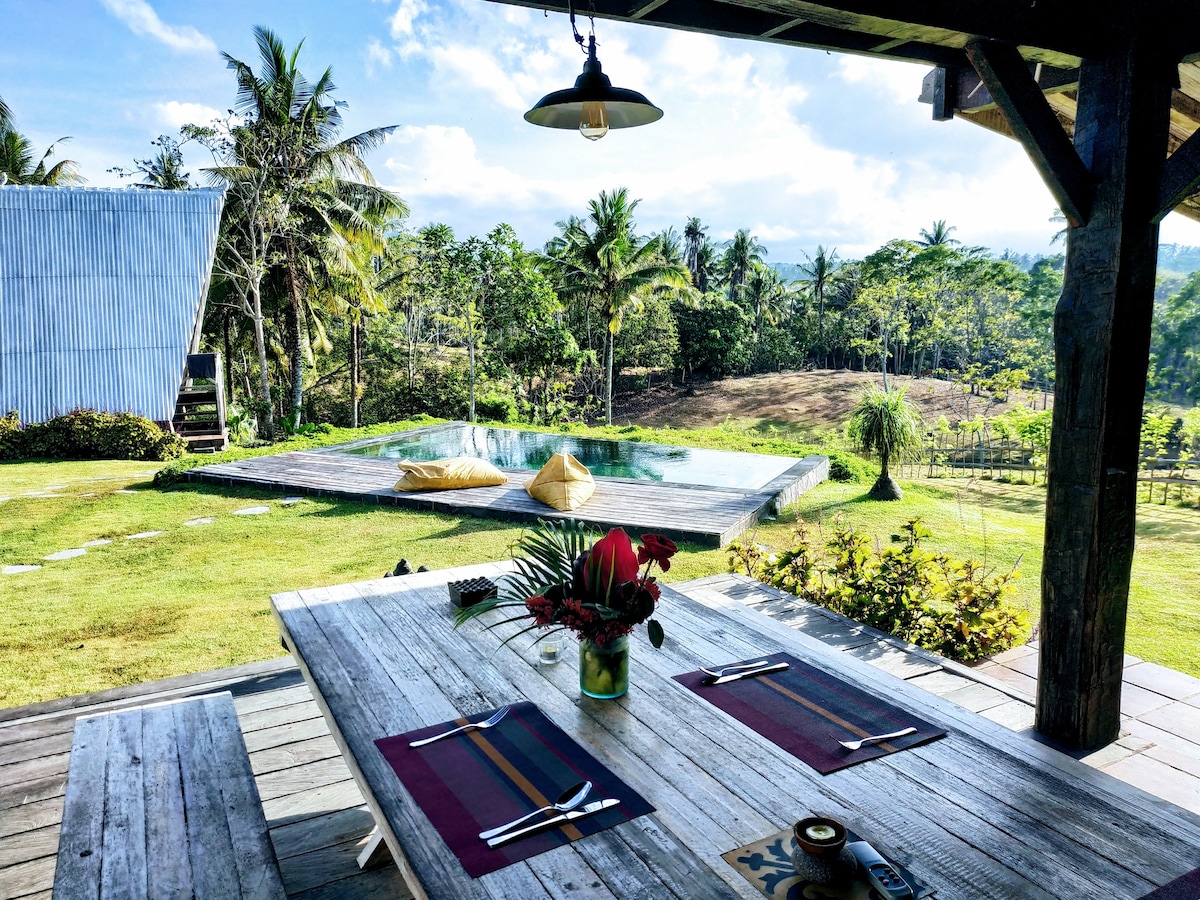 Zen Bungalows lush valley beach stay