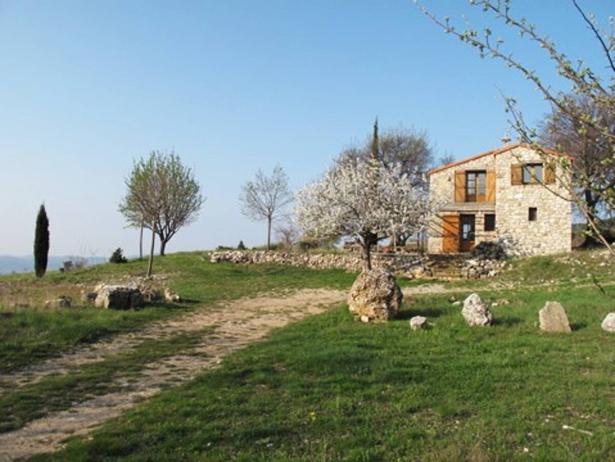 Entire rural stone house with magnificent views