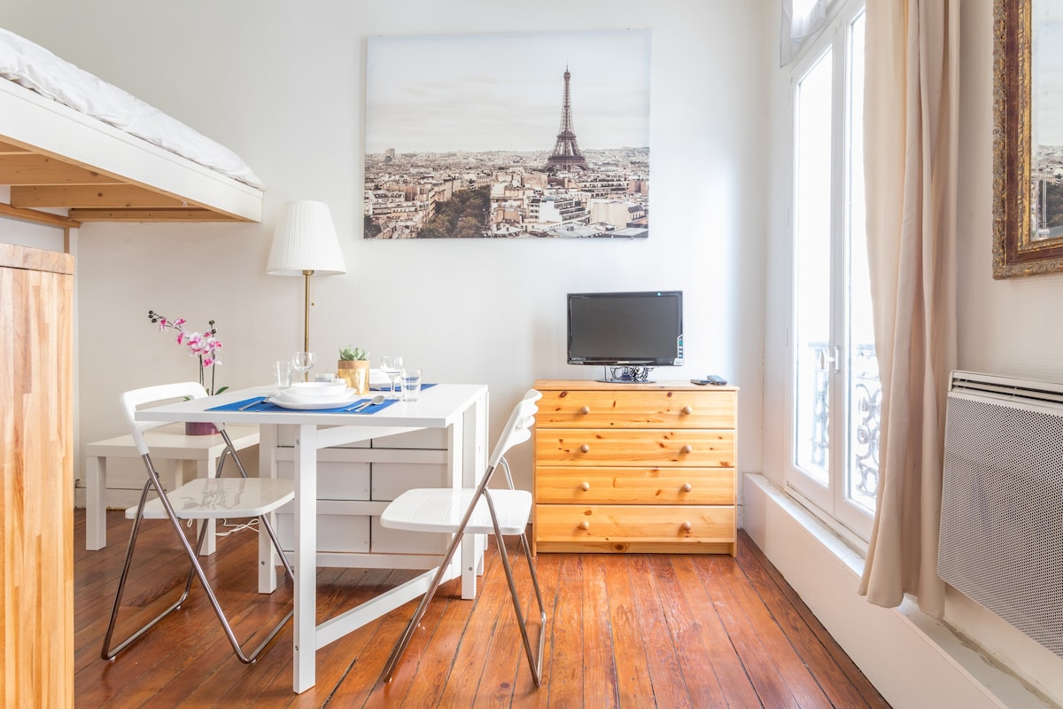 舒适的单间公寓-蒙帕纳斯/巴黎中心