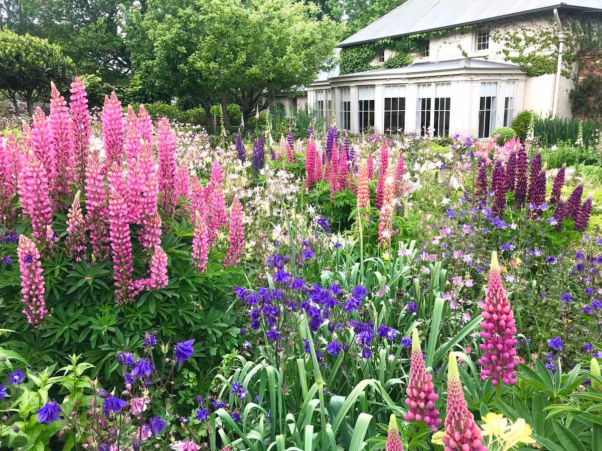 花园内的遗产小屋。