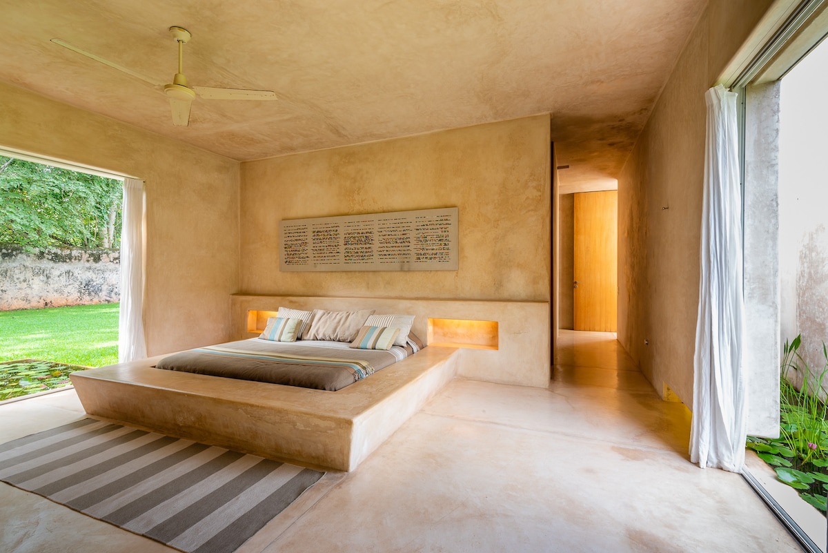 Chic award-winning, private villa outside Merida