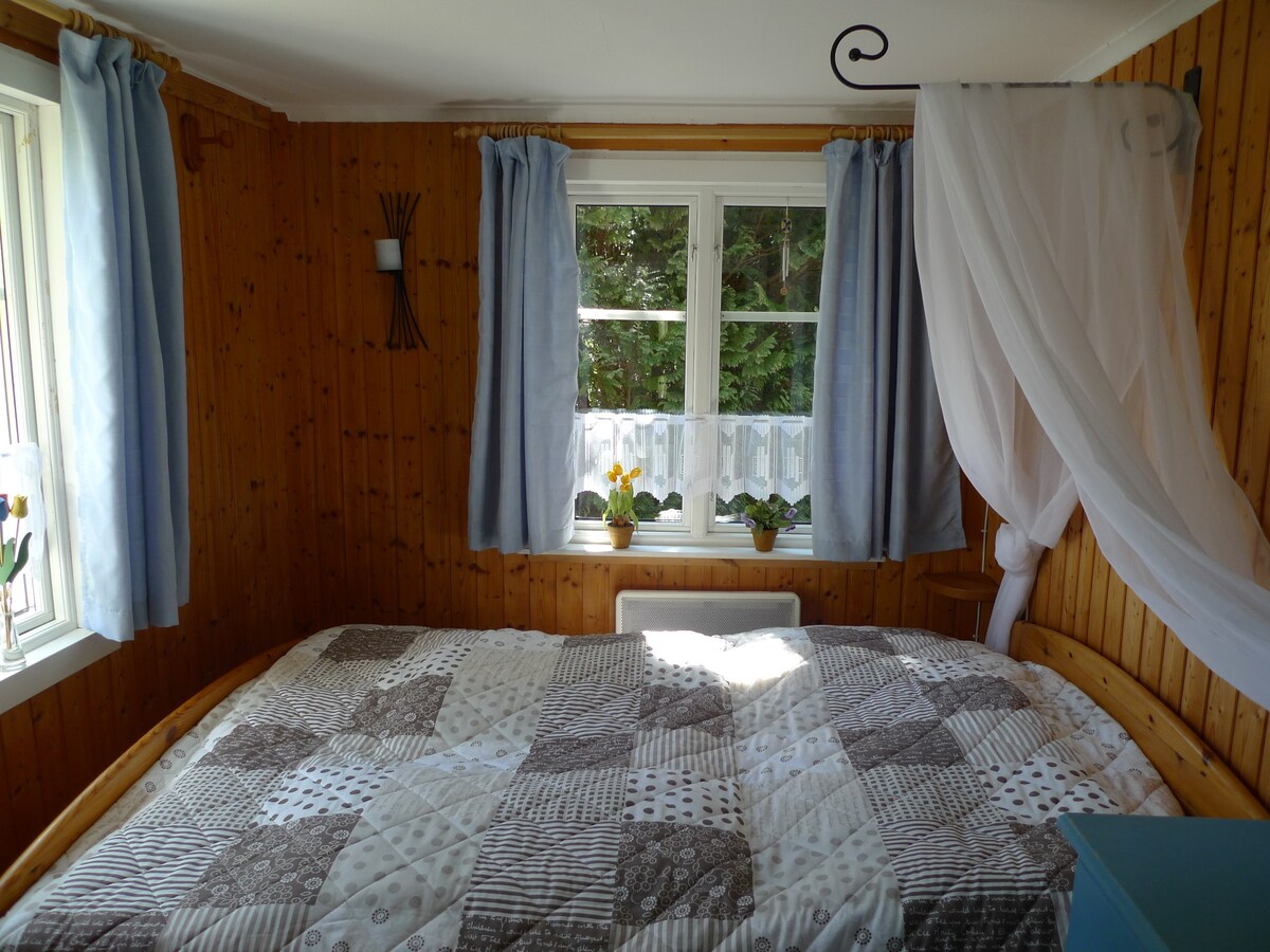 斯马兰岛带桑拿的典型瑞典房屋