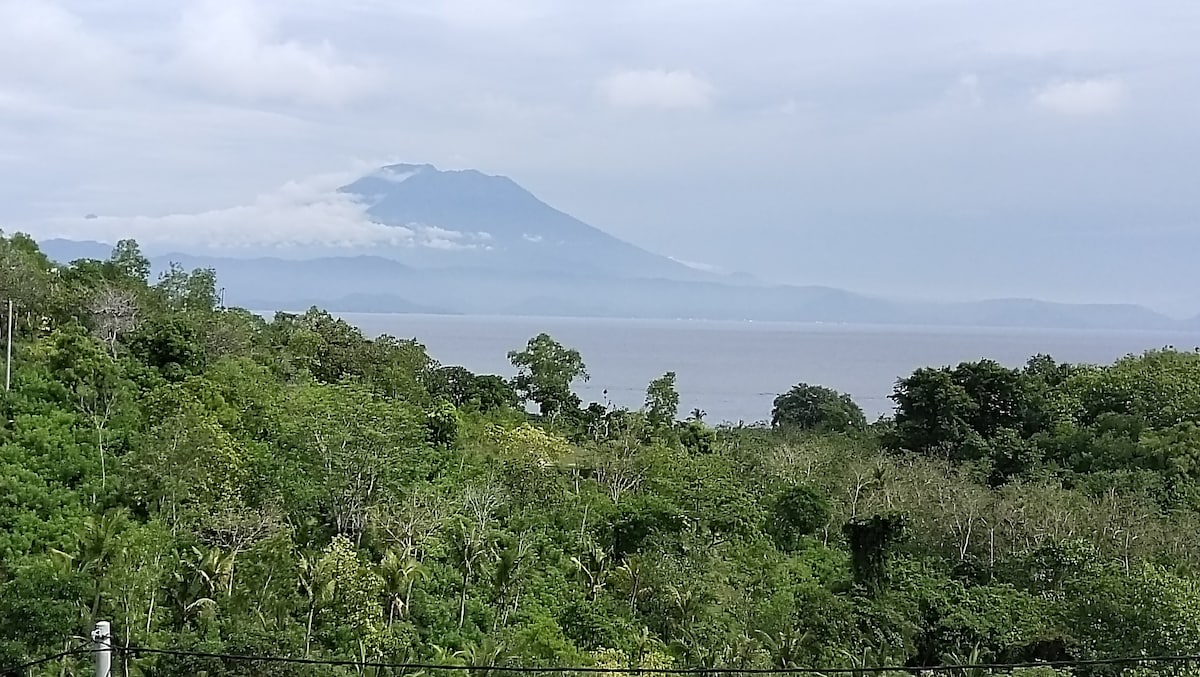 别墅全景2卧室NusaPenida令人惊叹的阿贡景观