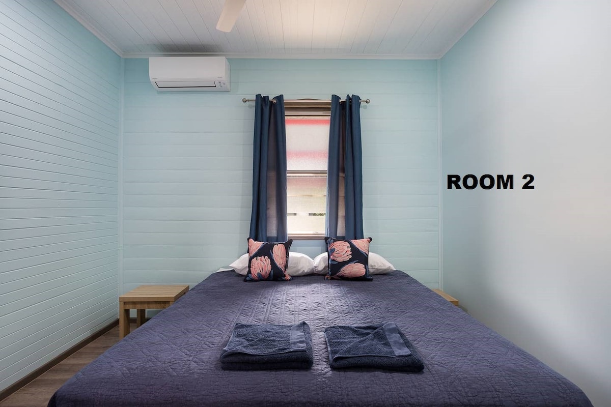 超级加大双人床房- # 2空调、Netflix和加大双人床