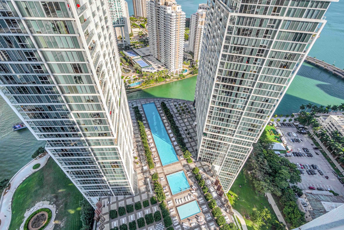 43楼Icon Brickell Ocean & Pool View免费水疗