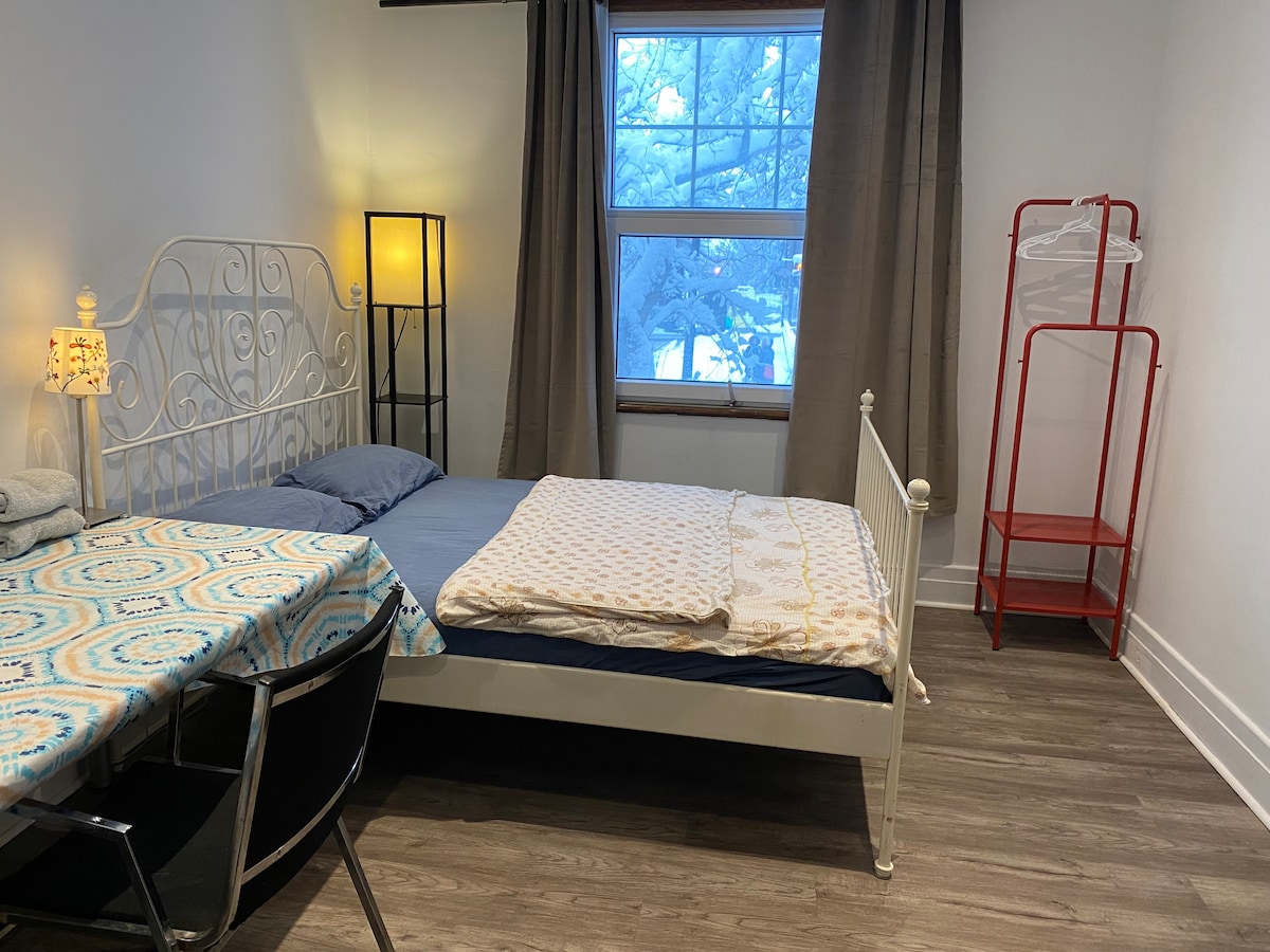 clean warm room and free parking