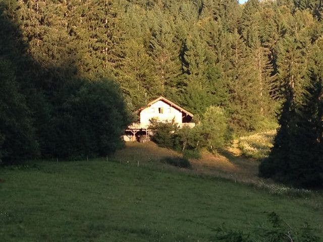 Muggenbrunn上方的黑森林山间小屋