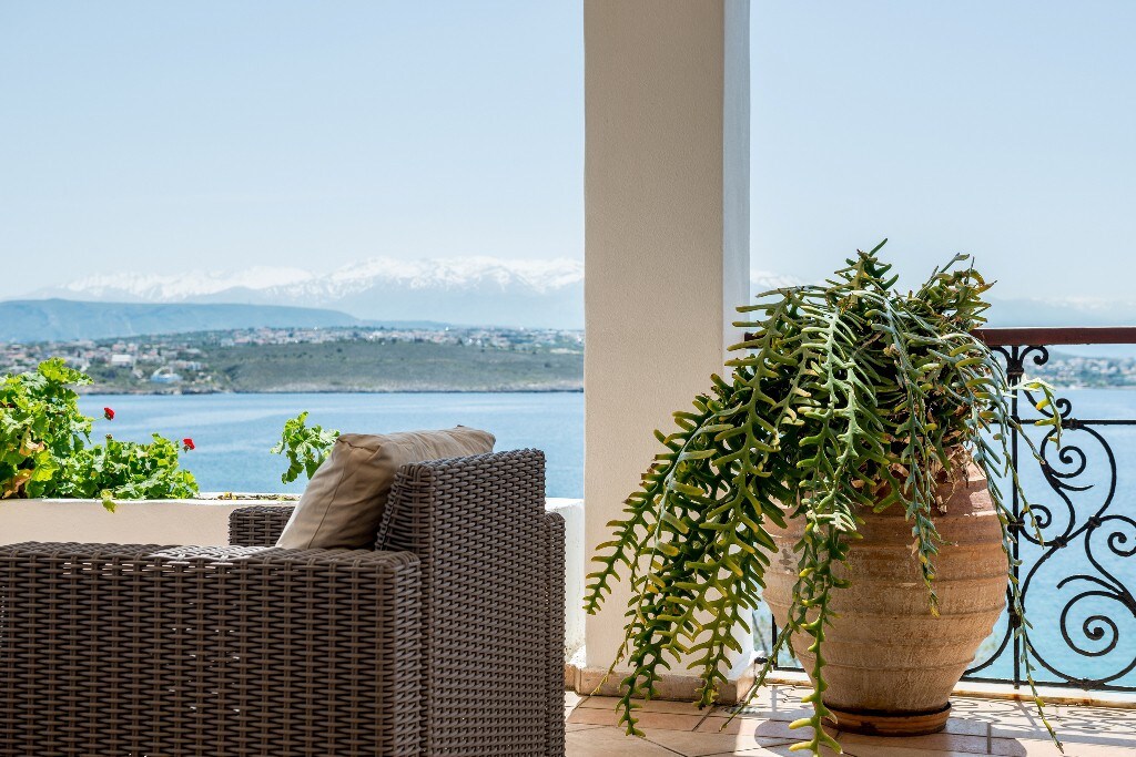 海滨，迷人的景色， Alianthos别墅