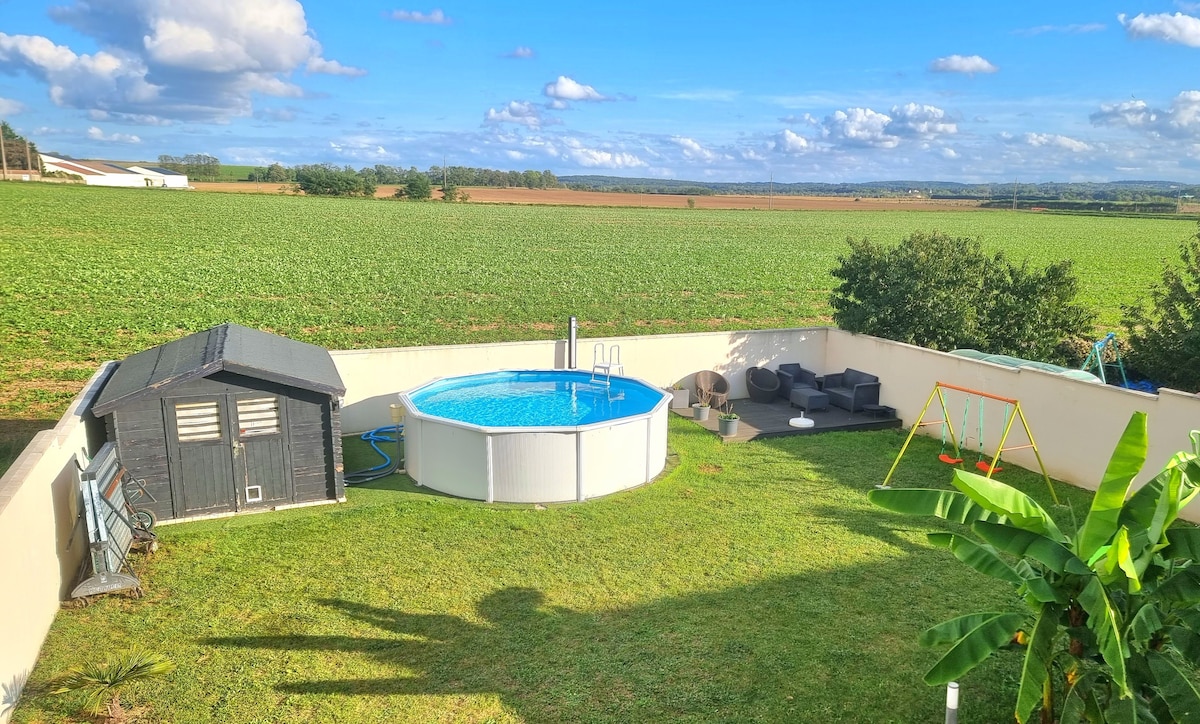 Maison familiale cosy (Piscine/JO 2024)