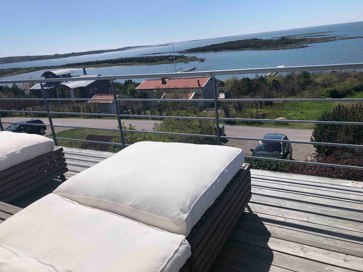 House in Varberg with a panorama sea view.