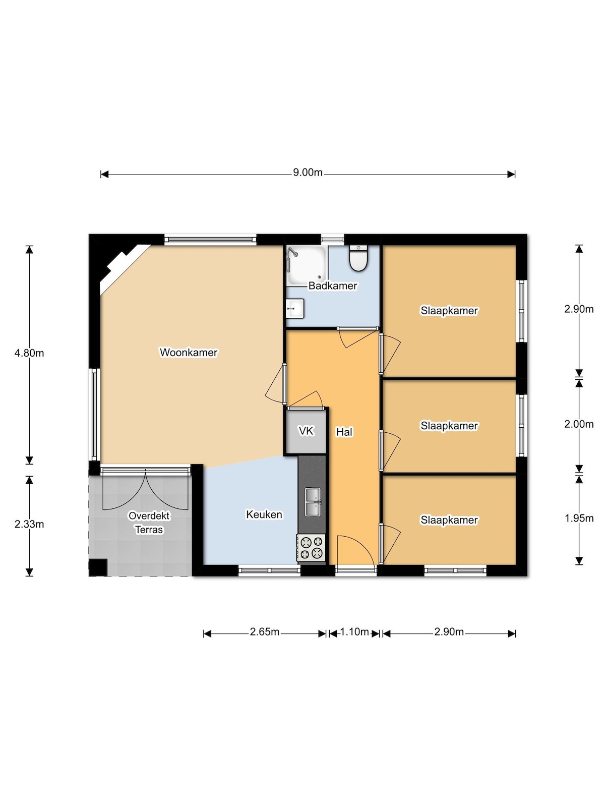 带壁炉和大型花园的森林小屋， Ommen （ Ov ）