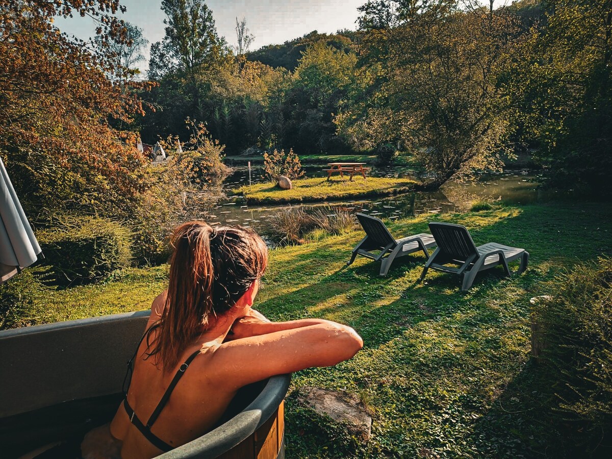 Cabane du pêcheur avec bain norvégien