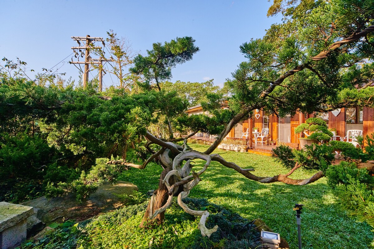 陽明山北海岸淡水日式花園榻榻米雙人房