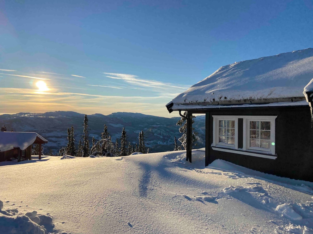 Hytte med panoramautsikt