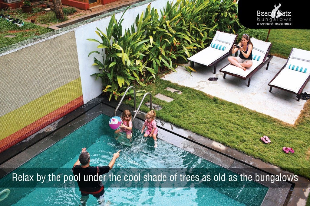 高知堡（ Fort Kochi ）带私人游泳池的艺术装饰平房