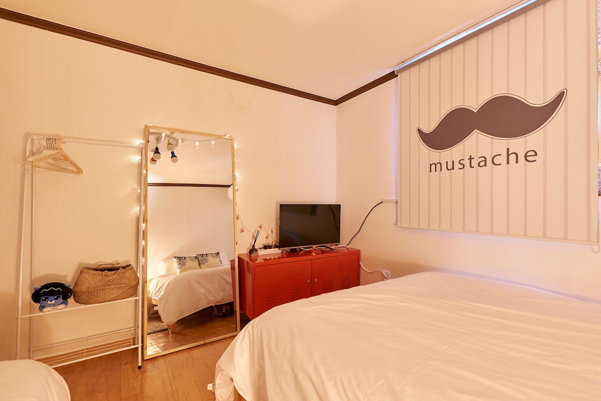[HBC] 2卧室Nut的房源Haebangchon入口温馨舒适的房源