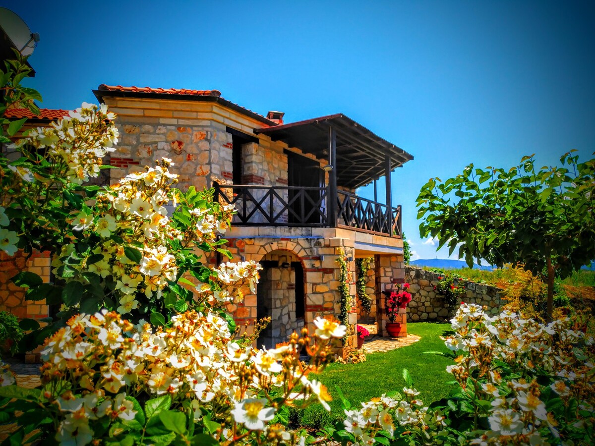 A Beautiful Traditional Stone Villa in Chalkidiki