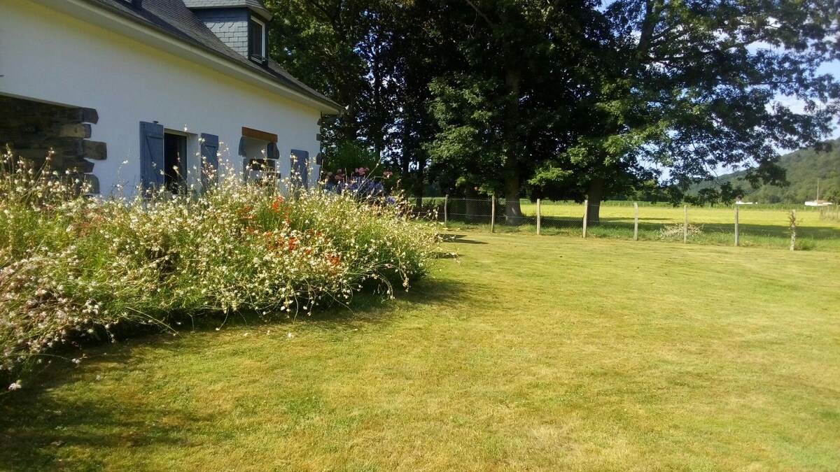 Maison confortable moderne avec jardin et piscine