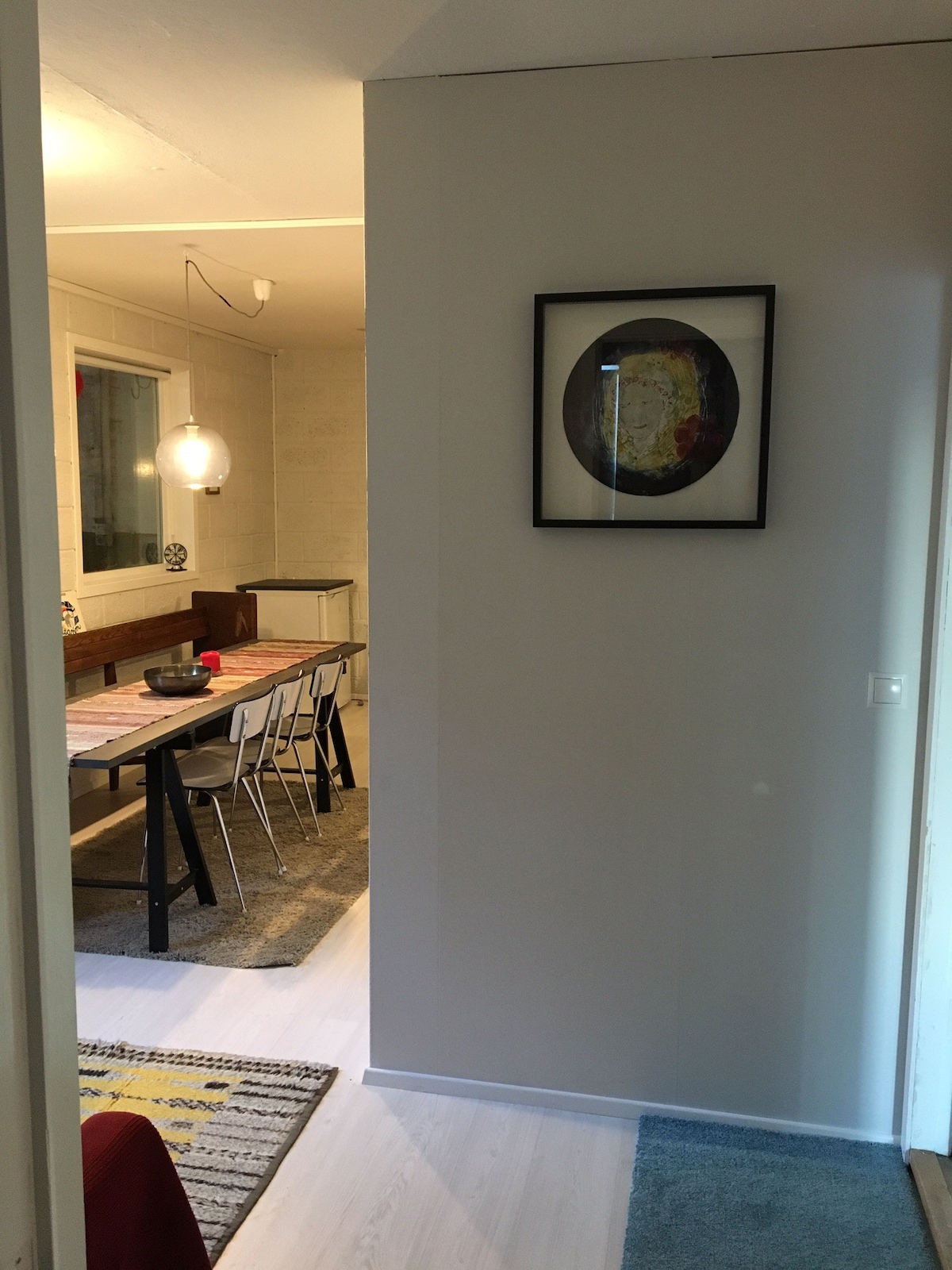 冰岛北部的公寓。艺术和舒适。
