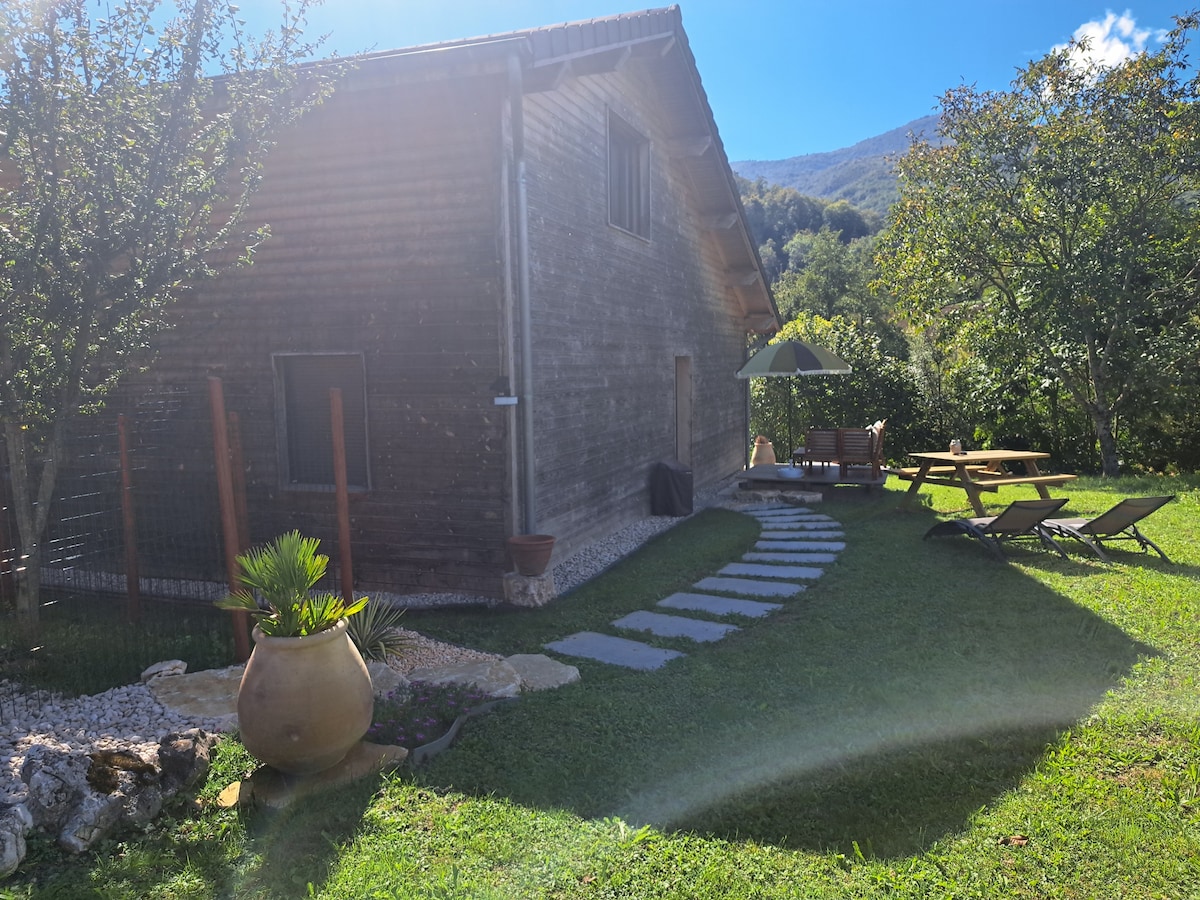 Chalet avec piscine