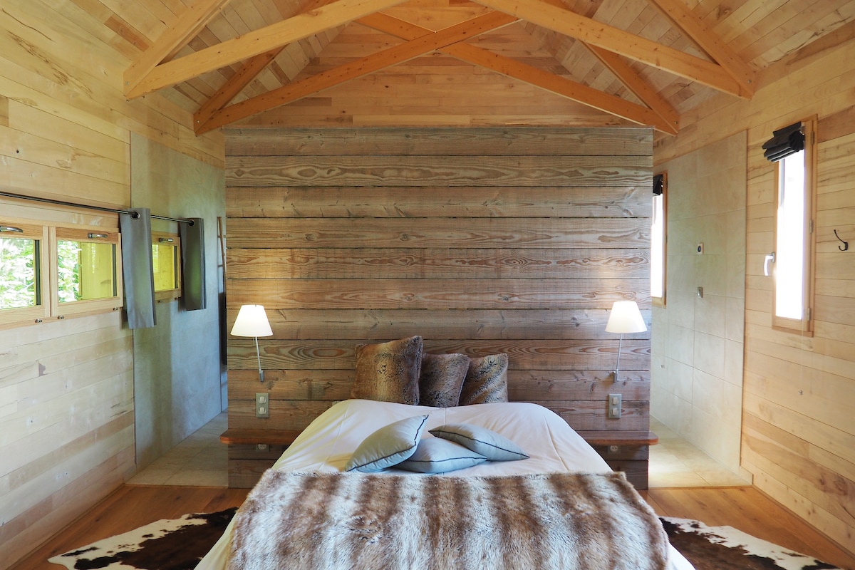 La grande cabane et spa du Perche Normandie F