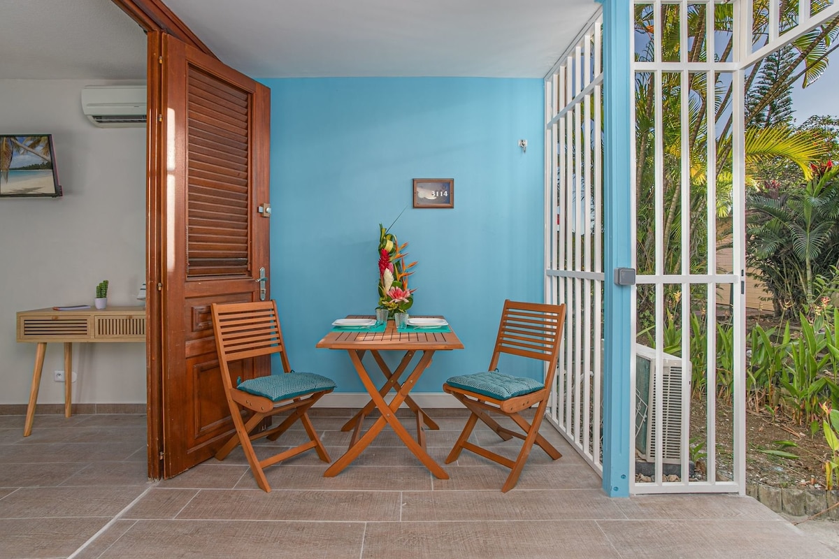 New!! Studio Corail - 5 min from the beach