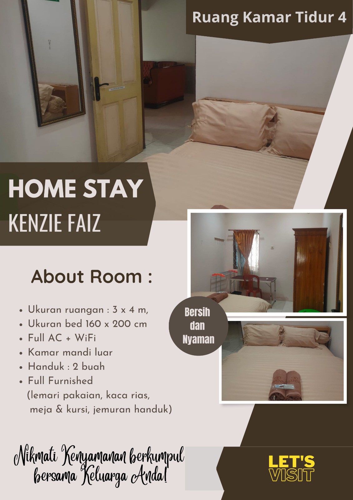 Kenzie Faiz Homestay cirebon, 5 kamar tidur