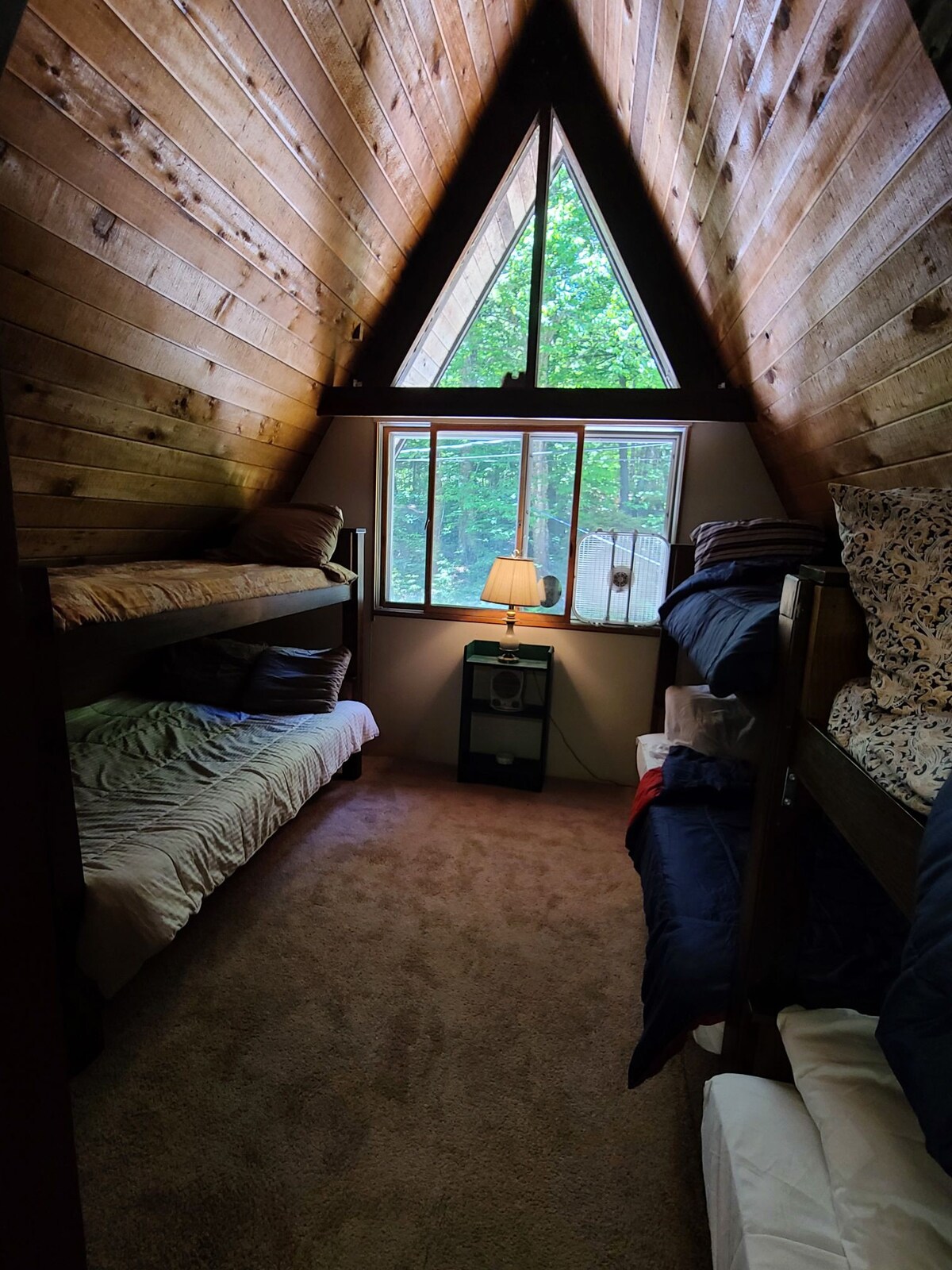 The Robyn's Nest A-frame cabin in NH White Mnts.