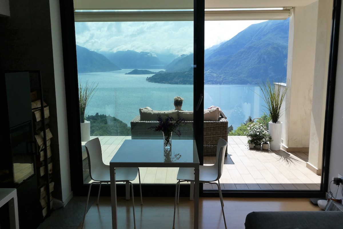 LAKE COMO LOOKOUT-stunning view and fancy spa ★★★