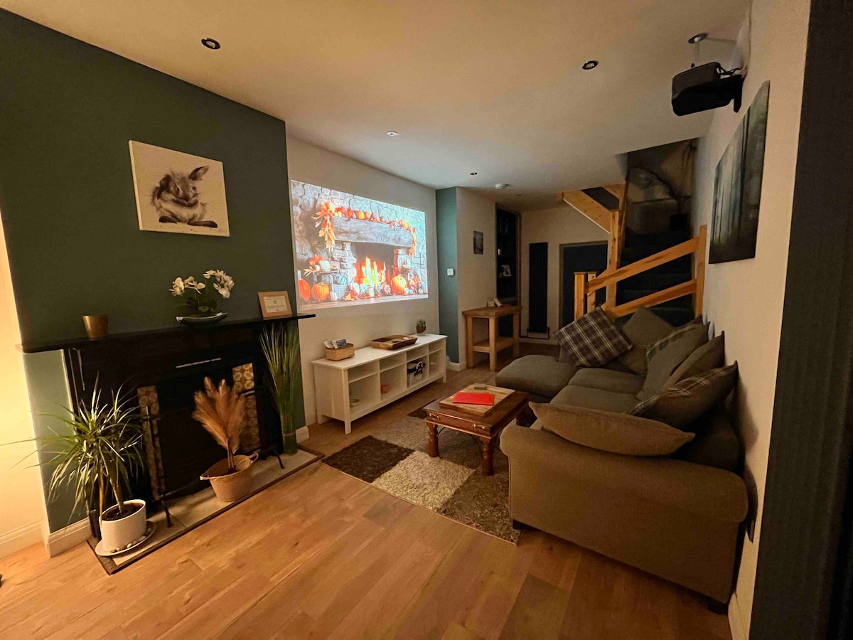 100” cinema in cosy house for up to 5 movie-lovers
