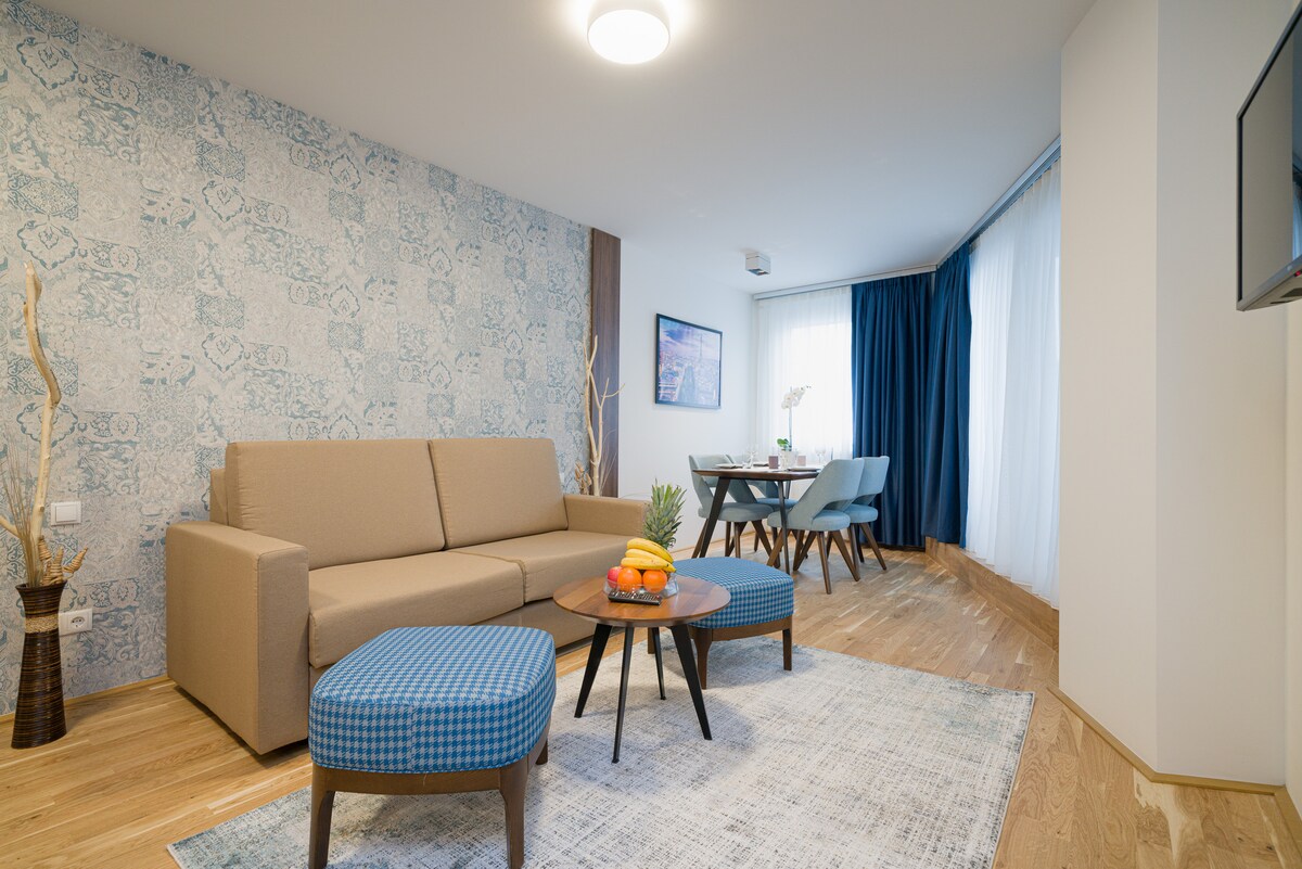 MyApartments Vienna 1卧公寓和阳台